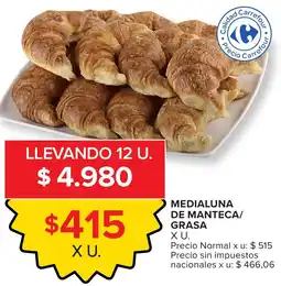 Carrefour Carrefour medialuna de manteca/grasa oferta