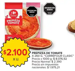 Carrefour Carrefour clasic prepizza de tomate oferta