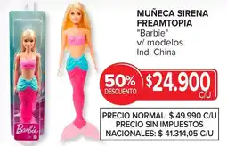 Carrefour Barbie muñeca sirena freamtopia oferta