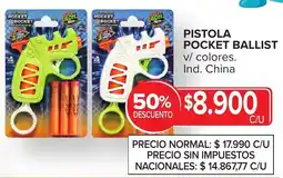 Carrefour Pocket rocket pistola pocket ballist oferta
