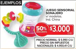 Carrefour Juego sensorial sonajero oferta