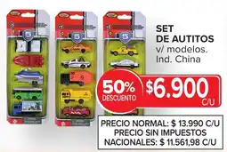 Carrefour Set de autitos oferta