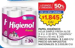 Carrefour Higienol papel higiénico oferta