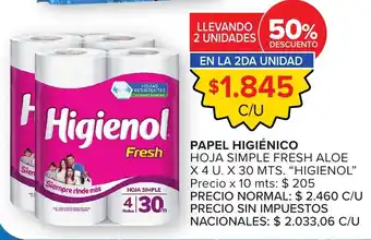 Higienol papel higiénico