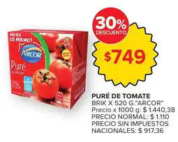 Carrefour Arcor puré de tomate oferta