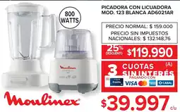 Carrefour Moulinex picadora con licuadora oferta