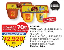 Carrefour Serenito vainilla dulce de leche oferta