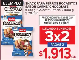 Carrefour Golocan bocaditos sabor carne chocolate oferta