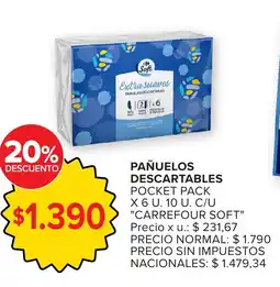 Carrefour Carrefour soft pañuelos descartables oferta