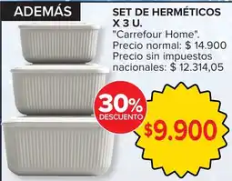 Carrefour Carrefour Home set de herméticos oferta