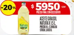 Supermercados DIA Natura aceite girasol natura oferta