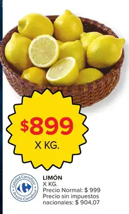 Carrefour Limón oferta