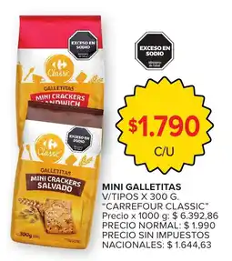 Carrefour Carrefour classic mini galletitas oferta
