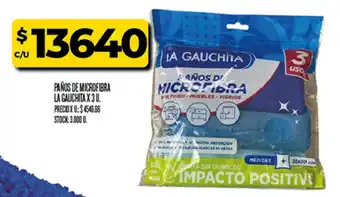 Supermercados DIA La gauchita paños de microfibra oferta
