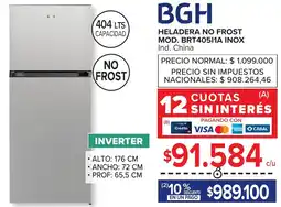 Carrefour Bgh heladera no frost oferta