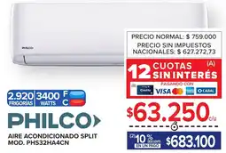 Carrefour Philco aire acondicionado split oferta