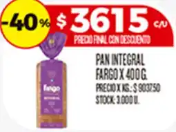 Supermercados DIA Fargo pan integral oferta