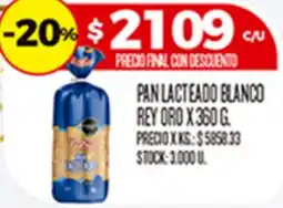 Supermercados DIA Rey oro pan lacteado blanco oferta