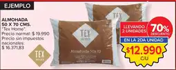 Carrefour Tex home almohada oferta