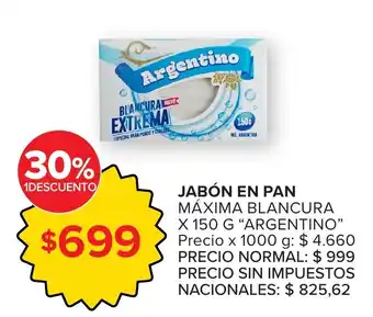 Argentino jabón en pan
