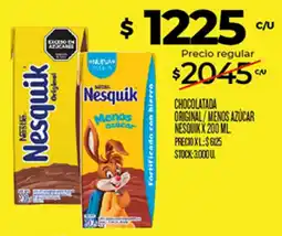 Supermercados DIA Nesquik chocolatada original menos azúcar oferta