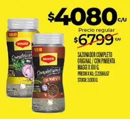 Supermercados DIA Maggi sazonador completo original/con pimienta oferta