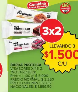 Carrefour NotCo not protein bar oferta
