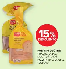 Carrefour Schar pan sin gluten tradicional/multigranos oferta