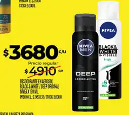 Supermercados DIA Nivea desodorante en aerosol black & white / deep original oferta
