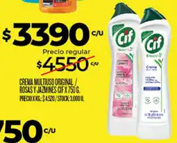 Supermercados DIA Cif crema multiuso original / rosas y jazmines oferta
