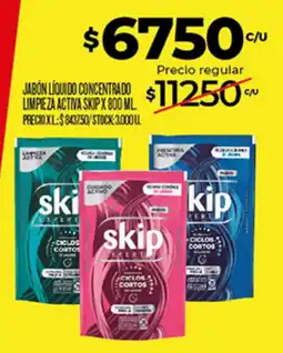 Supermercados DIA Skip jabón líquido concentrado limpieza activa oferta