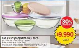 Carrefour Carrefour Home set de ensaladeras con tapa oferta
