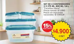 Carrefour Carrefour Home contenedores oferta