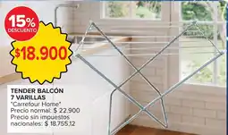 Carrefour Carrefour Home tender balcón 7 varillas oferta