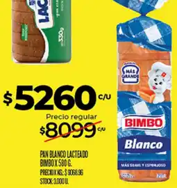 Supermercados DIA Bimbo pan blanco lacteado oferta