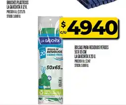 Supermercados DIA La gauchita bolsas de residuos verdes oferta