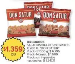 Carrefour Market Don satur bizcochos salados/dulces/negritos oferta