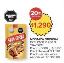 Carrefour Market Savora mostaza original oferta
