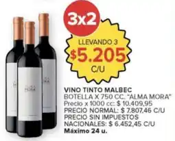 Carrefour Market Alma mora vino tinto malbec oferta