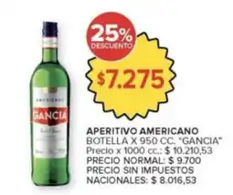 Carrefour Market Gancia aperitivo americano oferta
