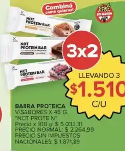 Carrefour Market Not protein bar oferta