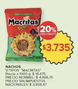 Carrefour Market Macritas nachos oferta