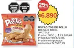 Carrefour Market Patitas bocaditos de pollo original oferta