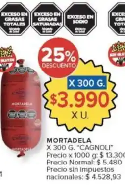 Carrefour Market Cagnoli mortadela oferta