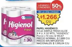 Carrefour Market Higienol papel higiénico oferta