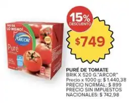 Carrefour Market Arcor puré de tomate oferta
