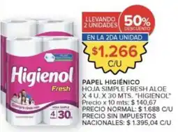 Carrefour Market Higienol papel higiénico oferta