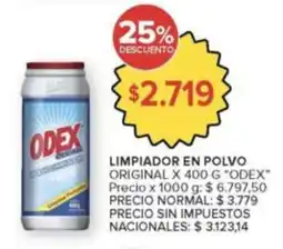 Carrefour Market Odex limpiador en polvo oferta