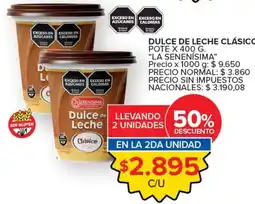 Carrefour La serenisima dulce de leche clasico oferta