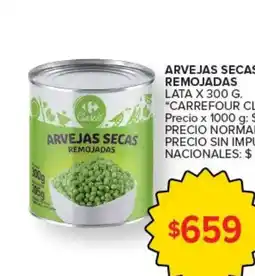 Carrefour Carrefour classic arvejas secas remojadas oferta